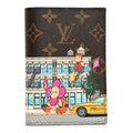 Louis Vuitton Monogram 2022 Christmas Animation New York Soho Passport Cover Yellow