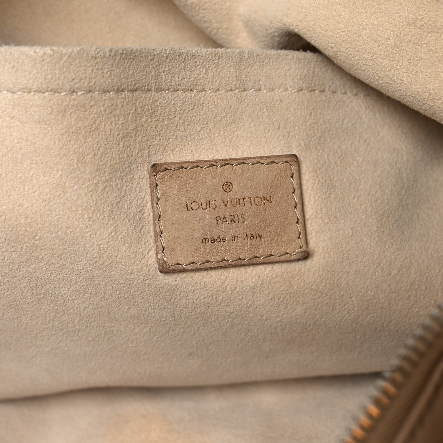 Louis Vuitton Lambskin Olympe Nimbus GM Ecru