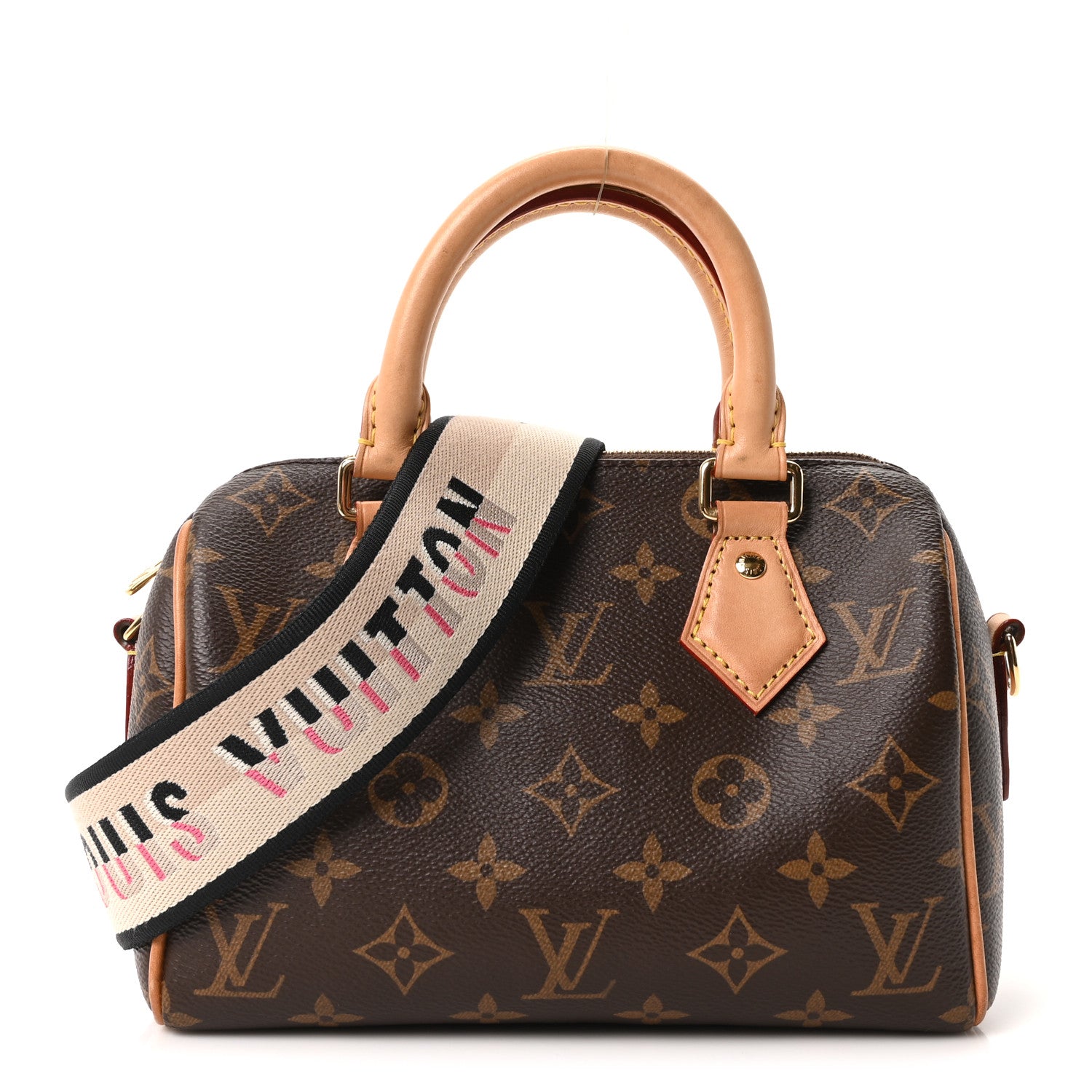 Louis Vuitton Monogram Speedy Bandouliere 20 Black