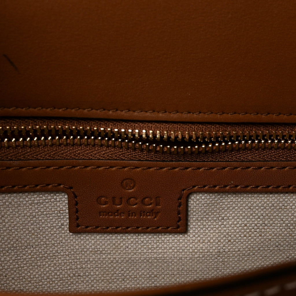 Gucci Calfskin Large Blondie Top Handle Flap Bag Sundial
