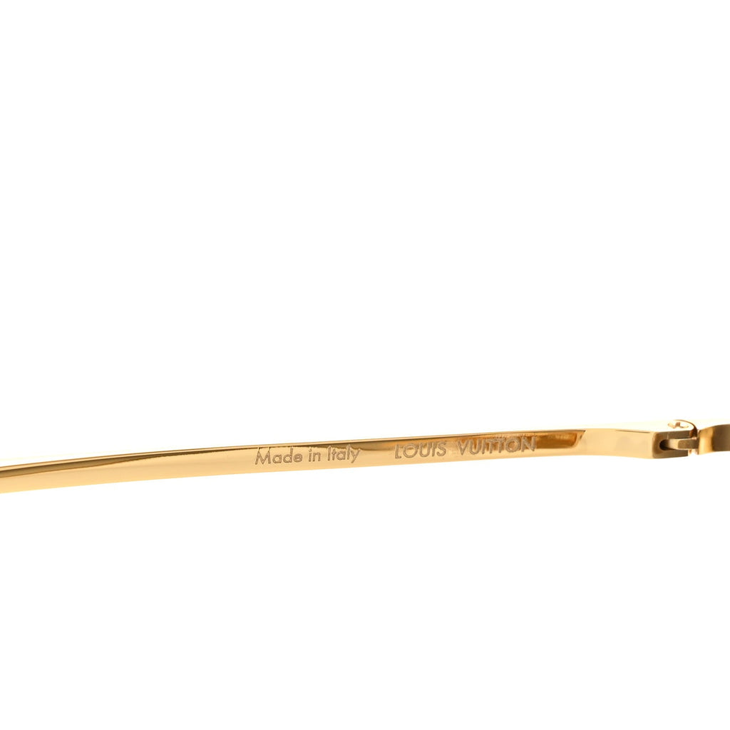 Louis Vuitton Metal LV Star Cat Eye Sunglasses Z1867U Gold