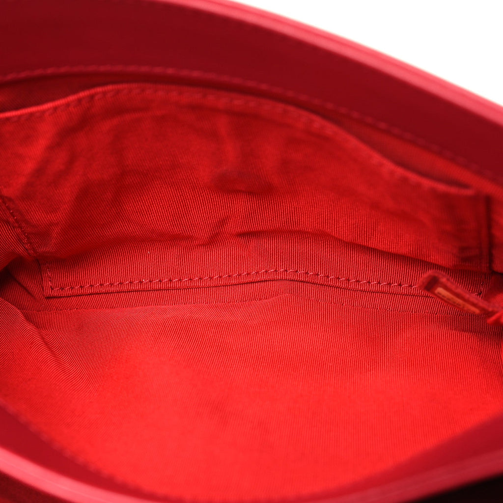 Chanel Calfskin Small Tramezzo Flap Red