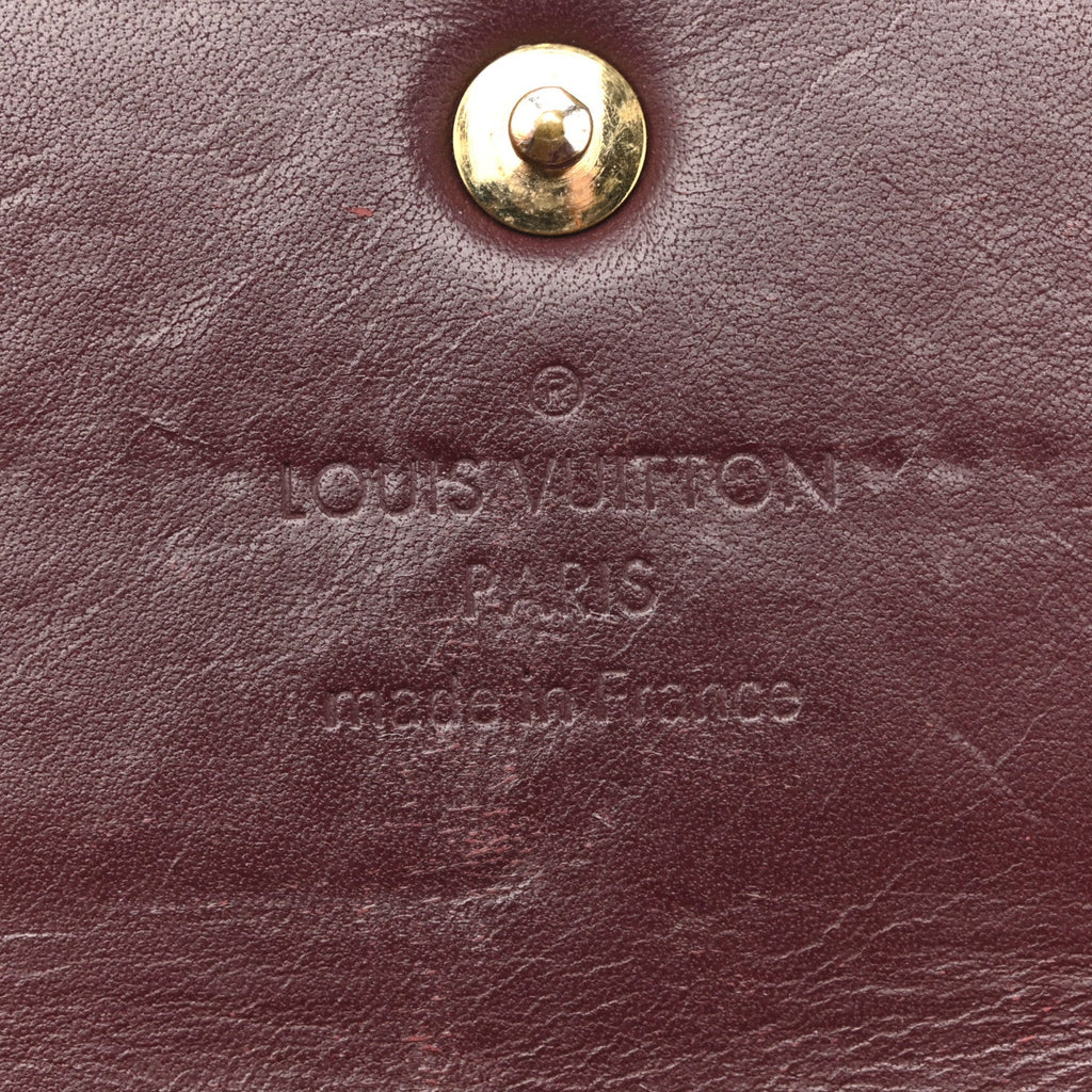 Louis Vuitton Vernis Sarah Wallet Amarante