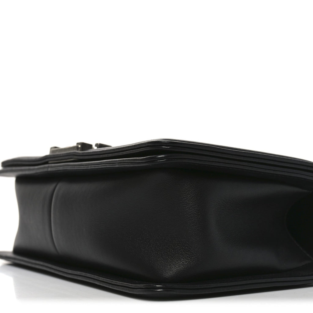 Chanel Calfskin Quilted Medium Boy Flap Black