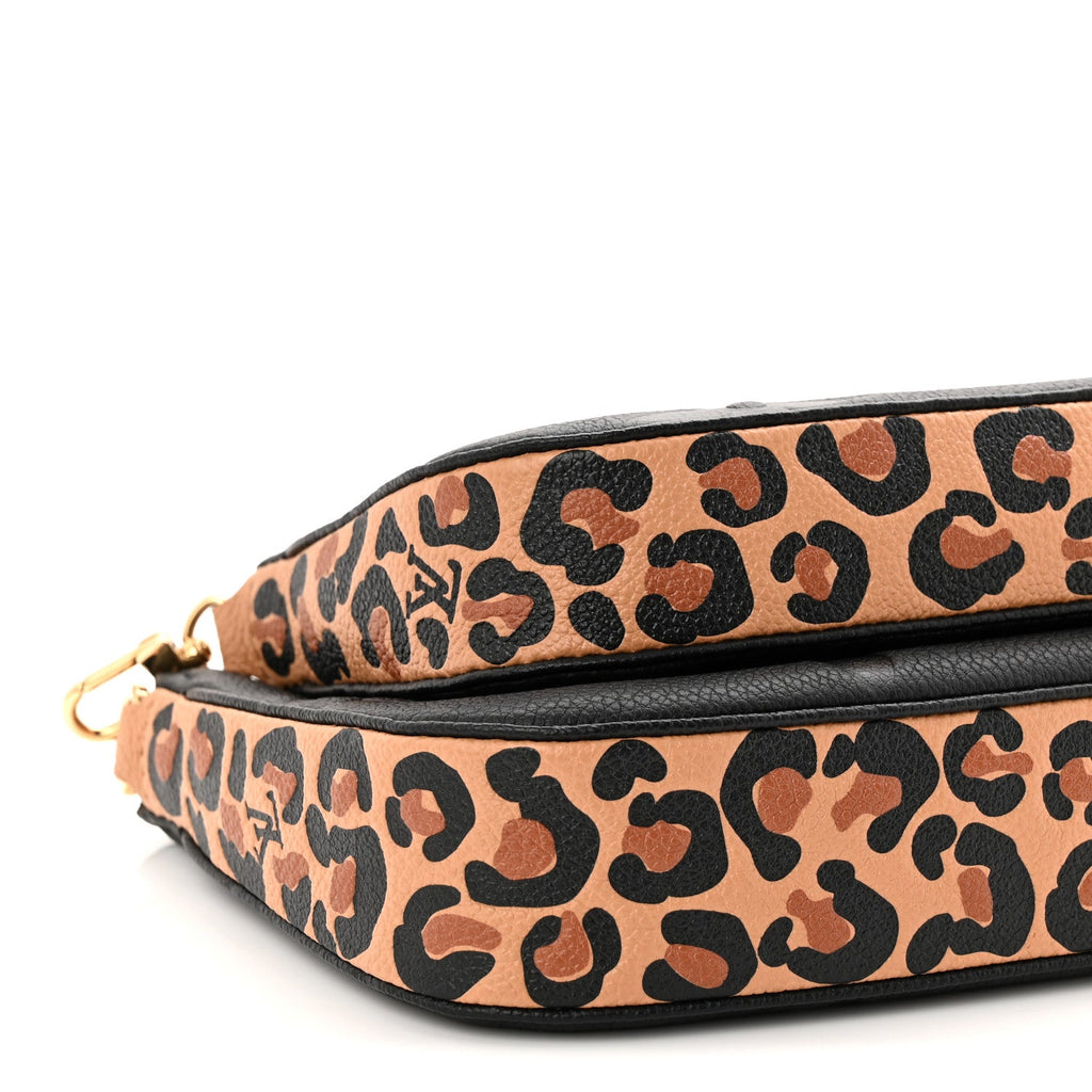 Louis Vuitton Empreinte Monogram Giant Wild At Heart Multi Pochette Accessories Black