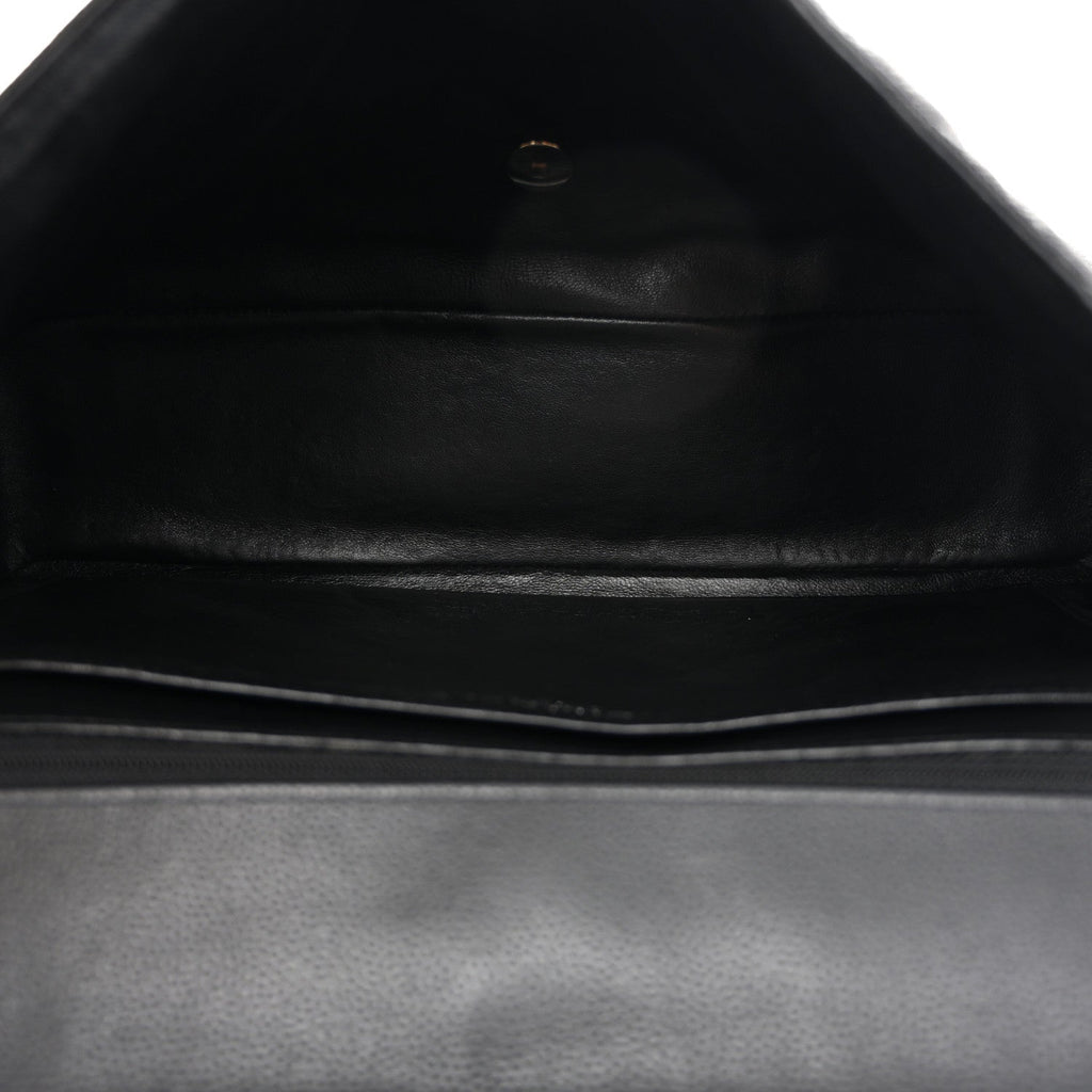 Chanel Caviar Maxi Single Flap Black