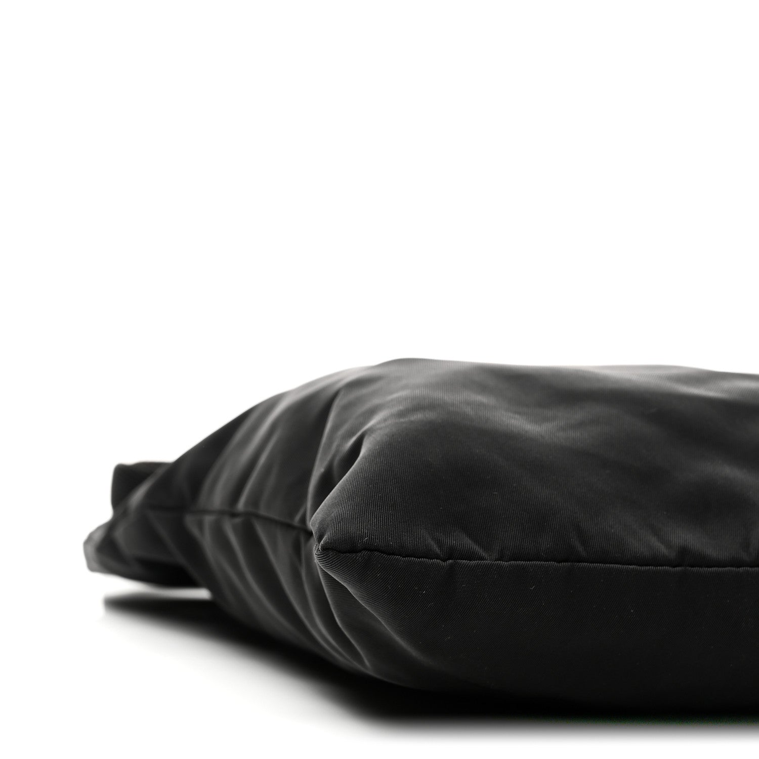 Prada Tessuto Nylon Saffiano Flat Messenger Bag Black
