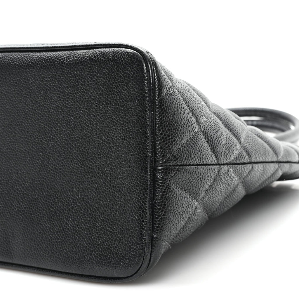Chanel Caviar Quilted Medallion Tote Black