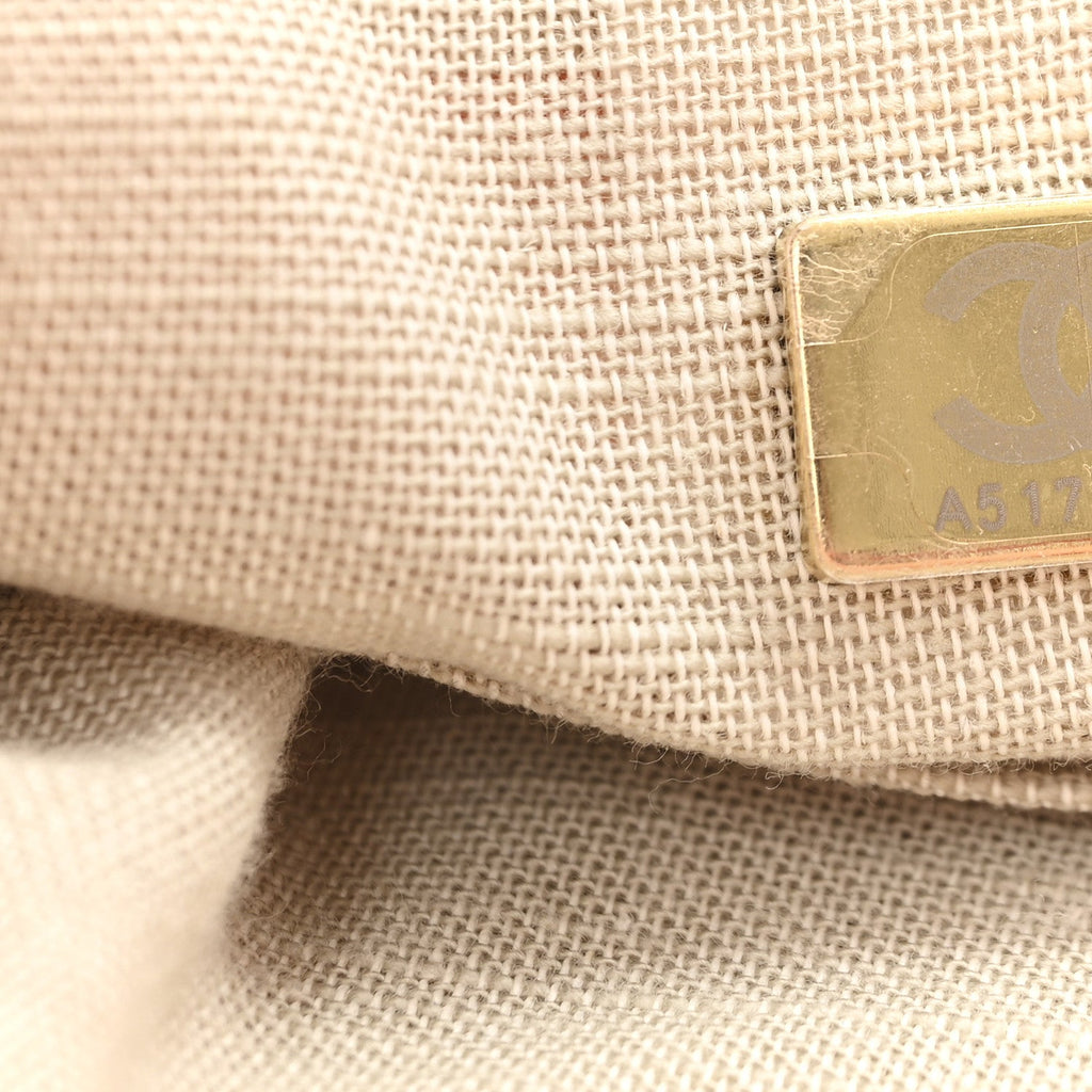 Chanel Mixed Fibers Small Deauville Tote Pink