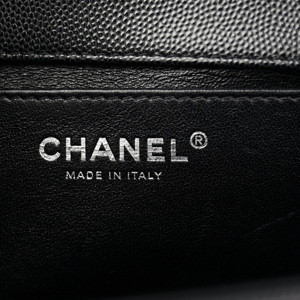Chanel Caviar Quilted Medium Boy Flap Black