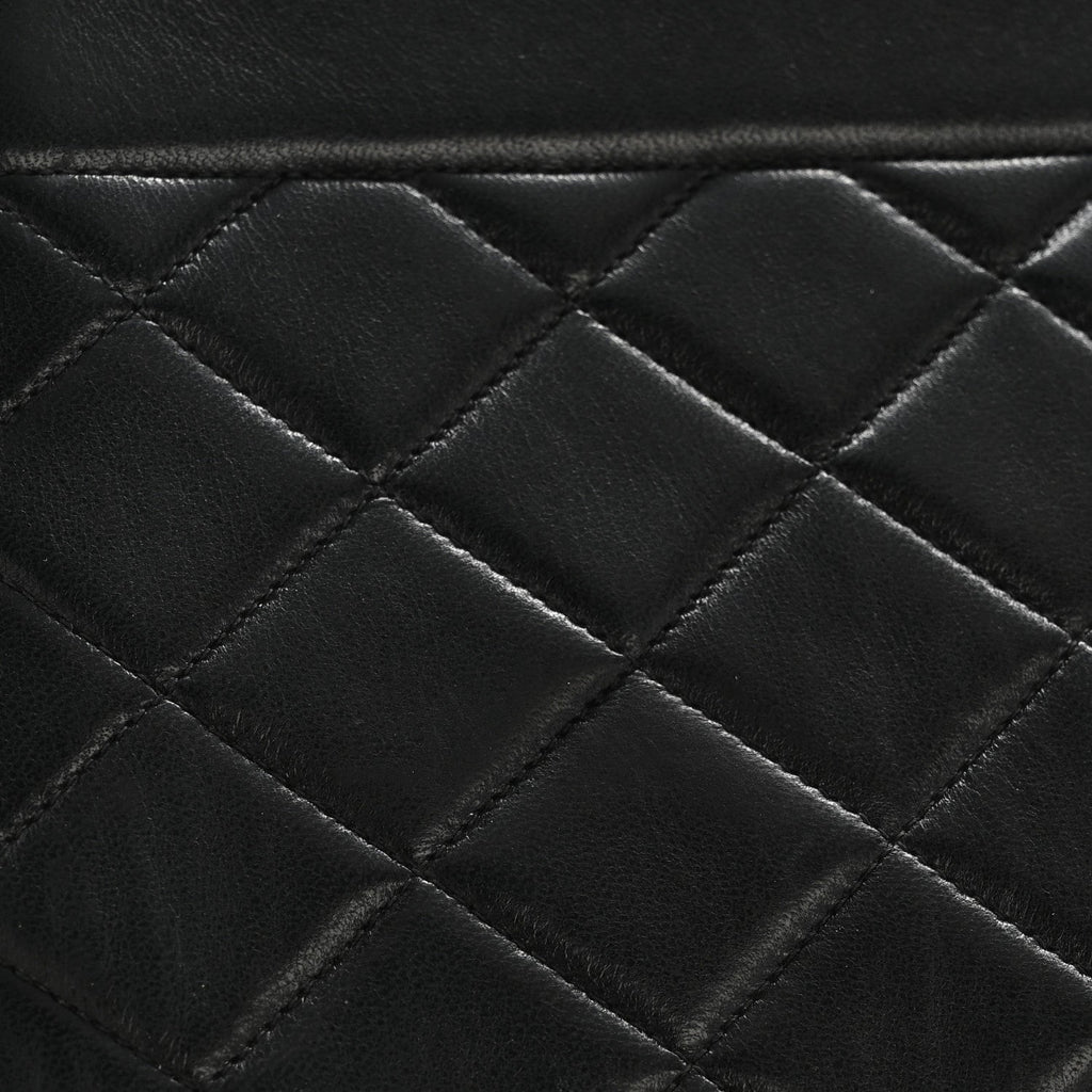 Chanel Lambskin Quilted Medium Single Flap Black