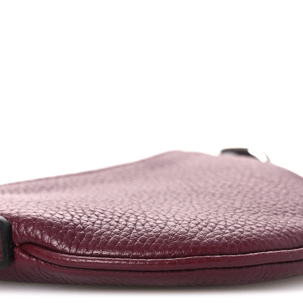 Gucci Pebbled Calfskin Mini B Shoulder Bag Red