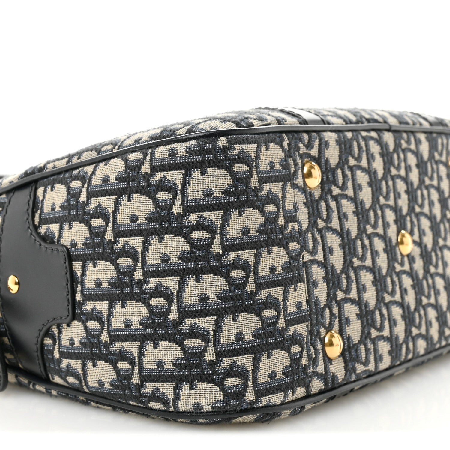 Christian Dior Oblique Large D-Vibe Bowling Bag Navy