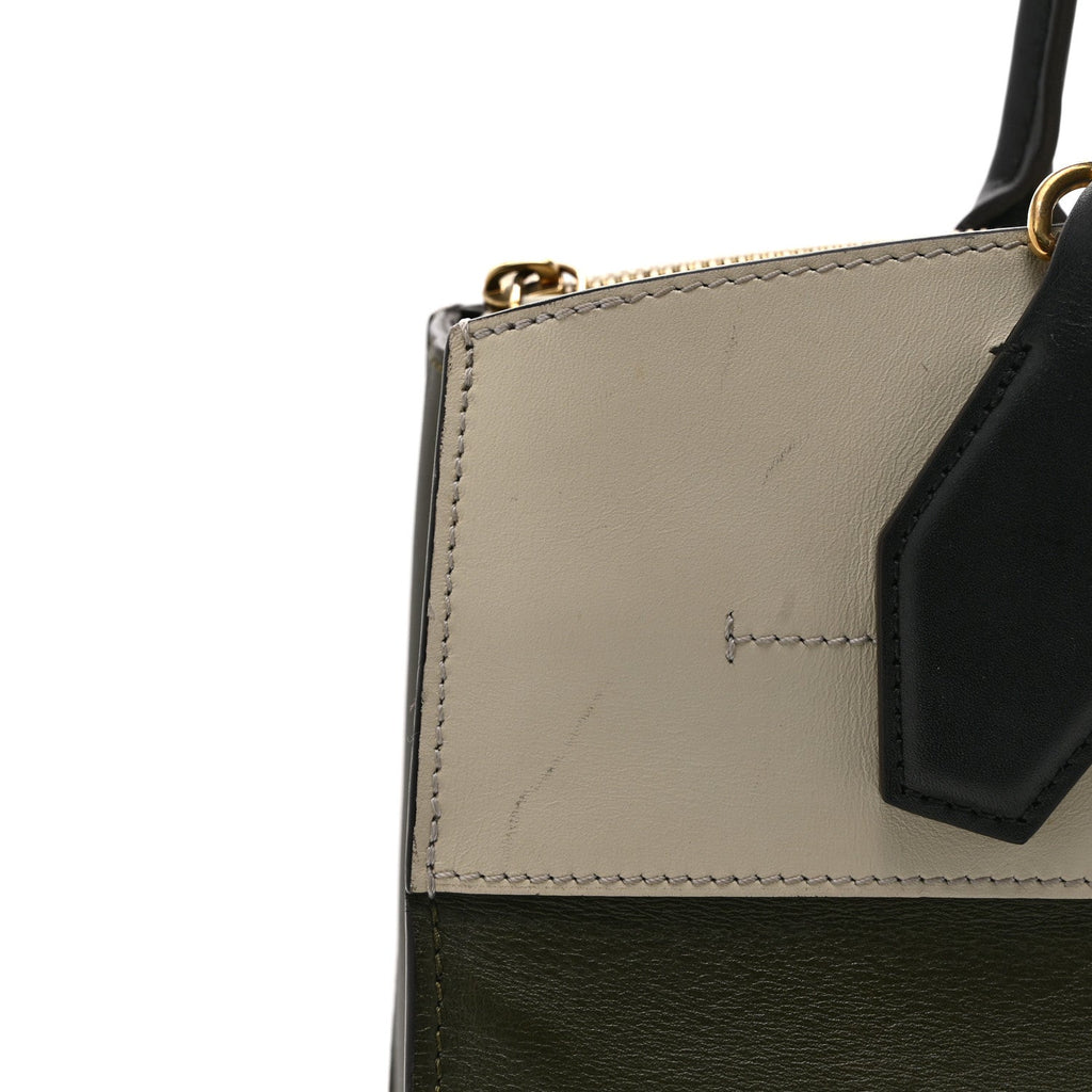 Louis Vuitton Taurillon City Steamer MM Kaki Creme Black