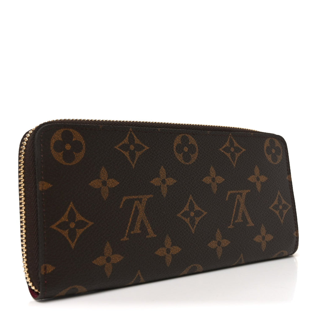 Louis Vuitton Monogram Clemence Wallet Fuchsia