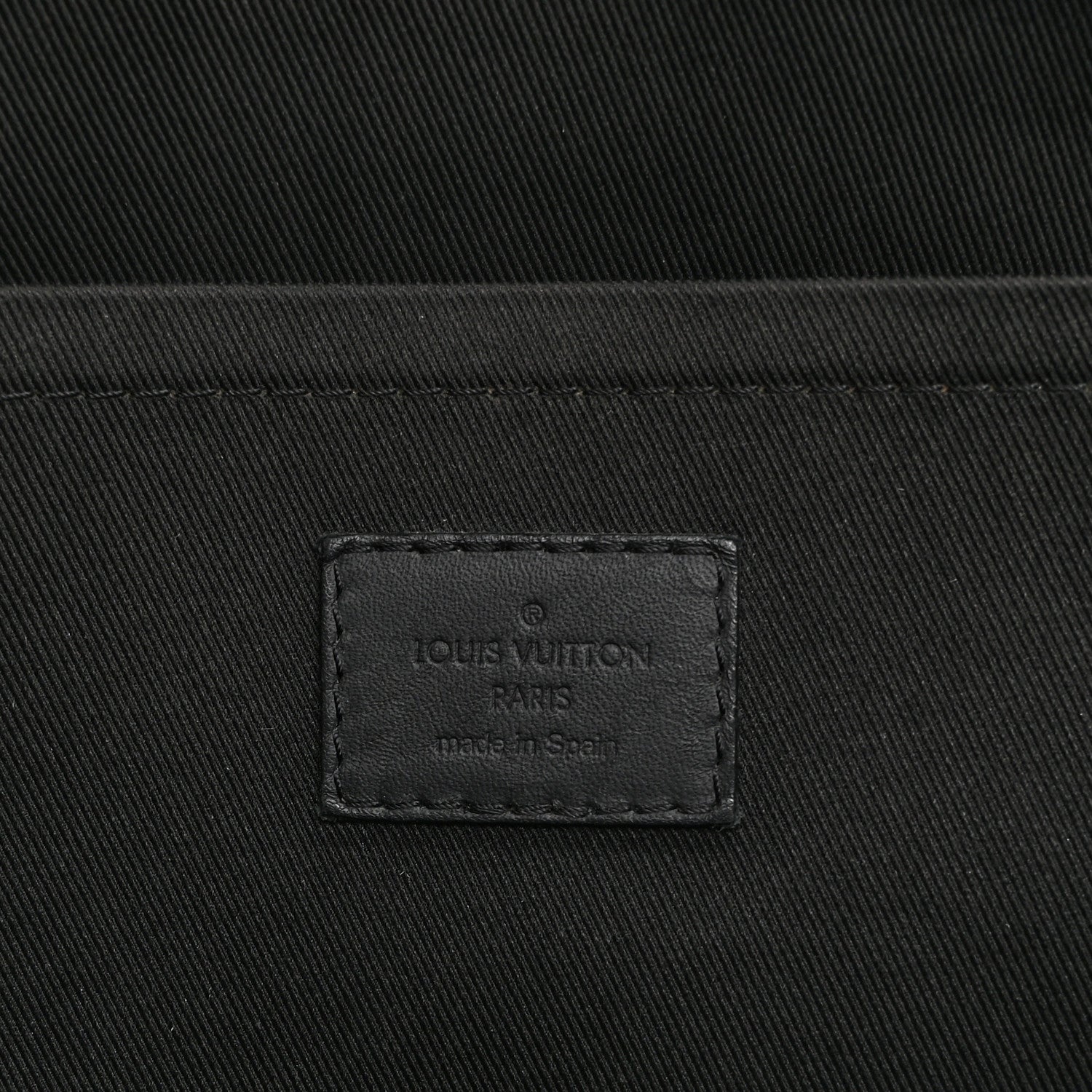 Louis Vuitton Calfskin Monogram Shadow Discovery Pochette Black