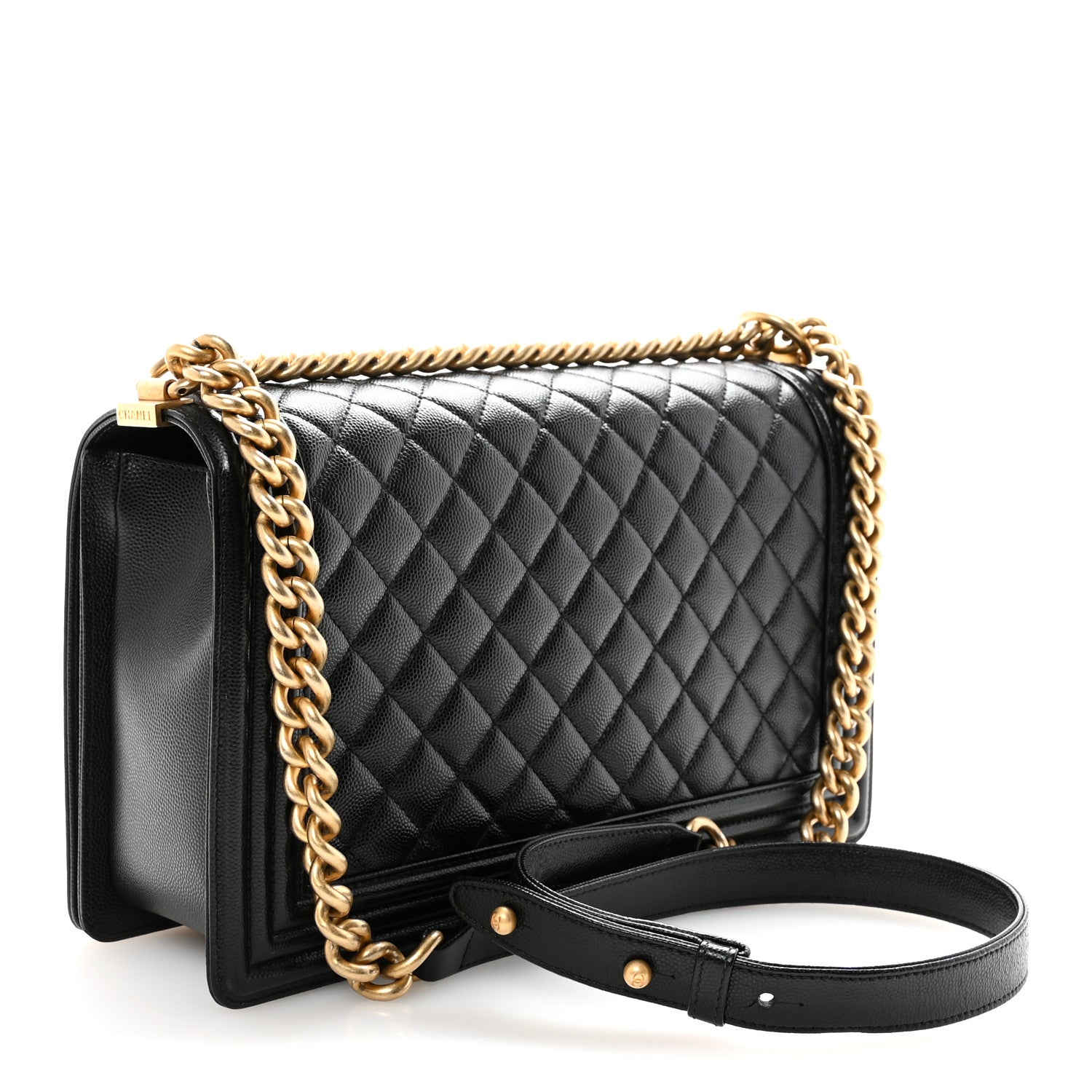 Chanel Caviar Quilted New Medium Boy Flap Black