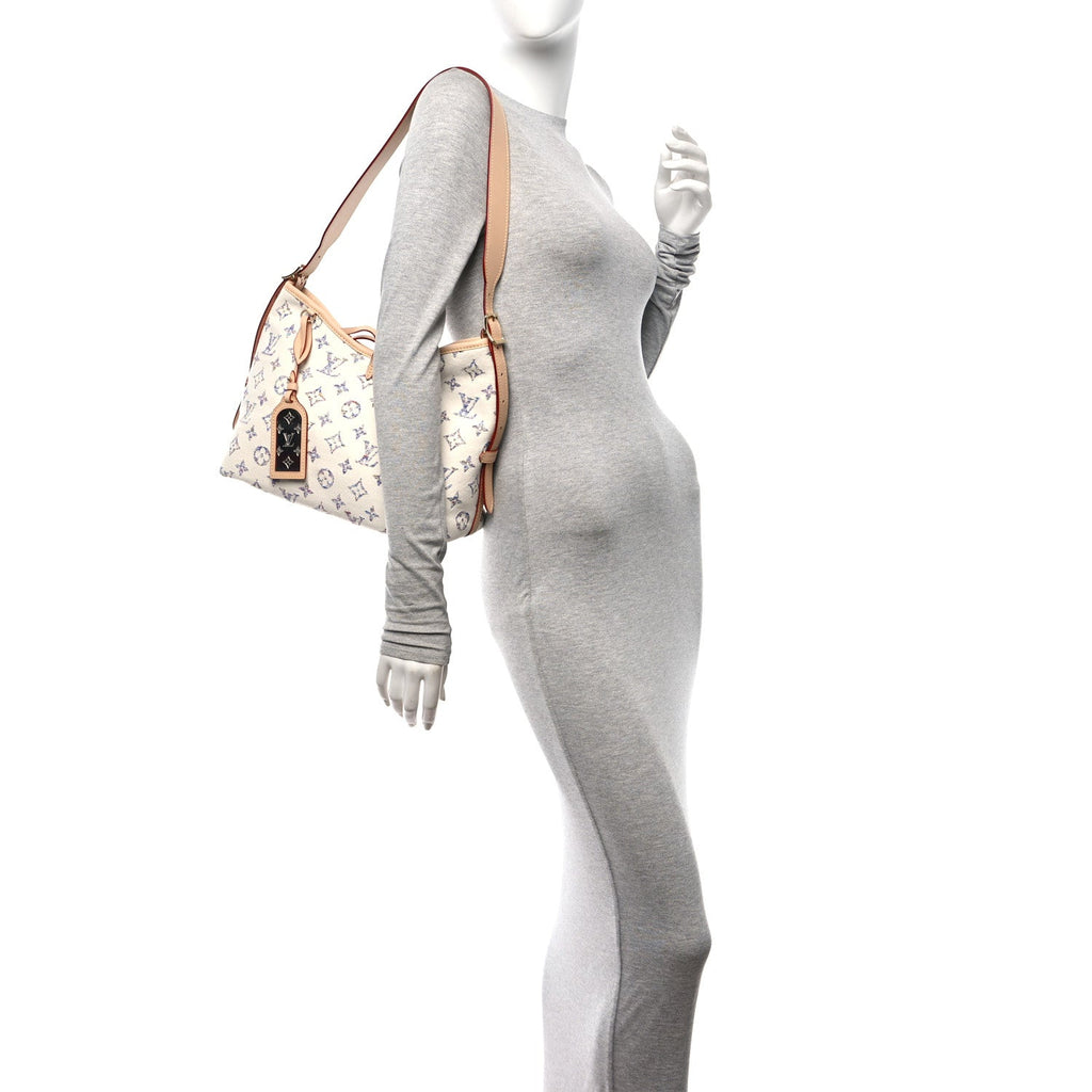Louis Vuitton Monogram Jacquard CarryAll PM Multicolor Beige