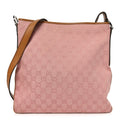 Gucci Monogram Flat Messenger Bag Pink