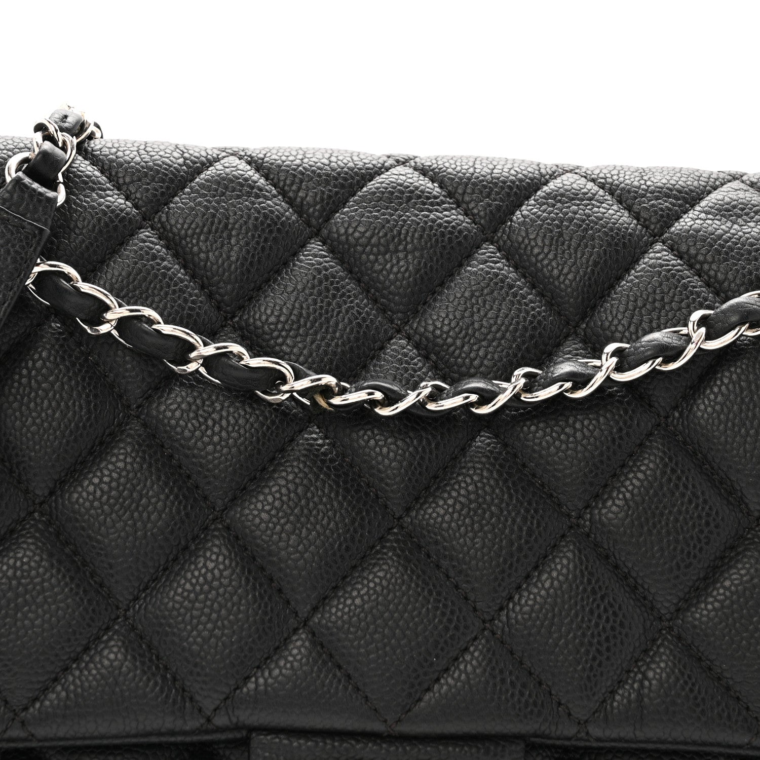 Chanel Caviar Quilted Jumbo Easy Flap Black
