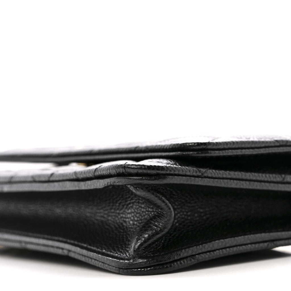 Chanel Caviar Quilted Miss Coco Wallet On Chain WOC Black