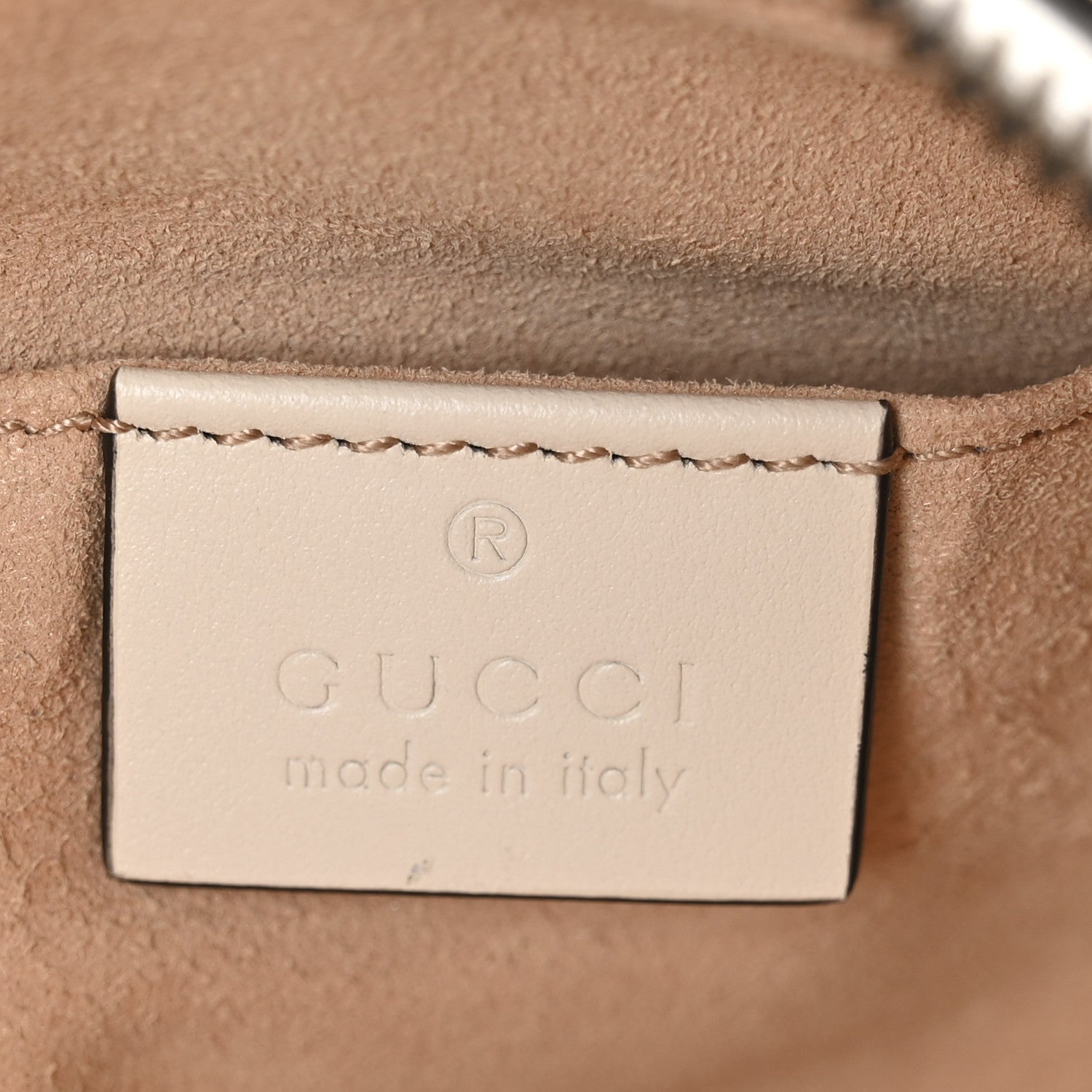Gucci Calfskin Matelasse Small GG Marmont Chain Shoulder Bag White
