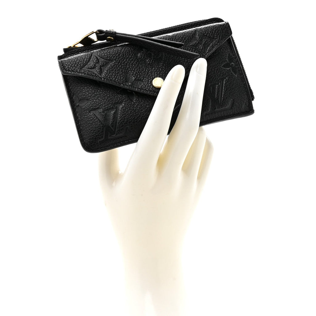 Louis Vuitton Empreinte Recto Verso Card Holder Black
