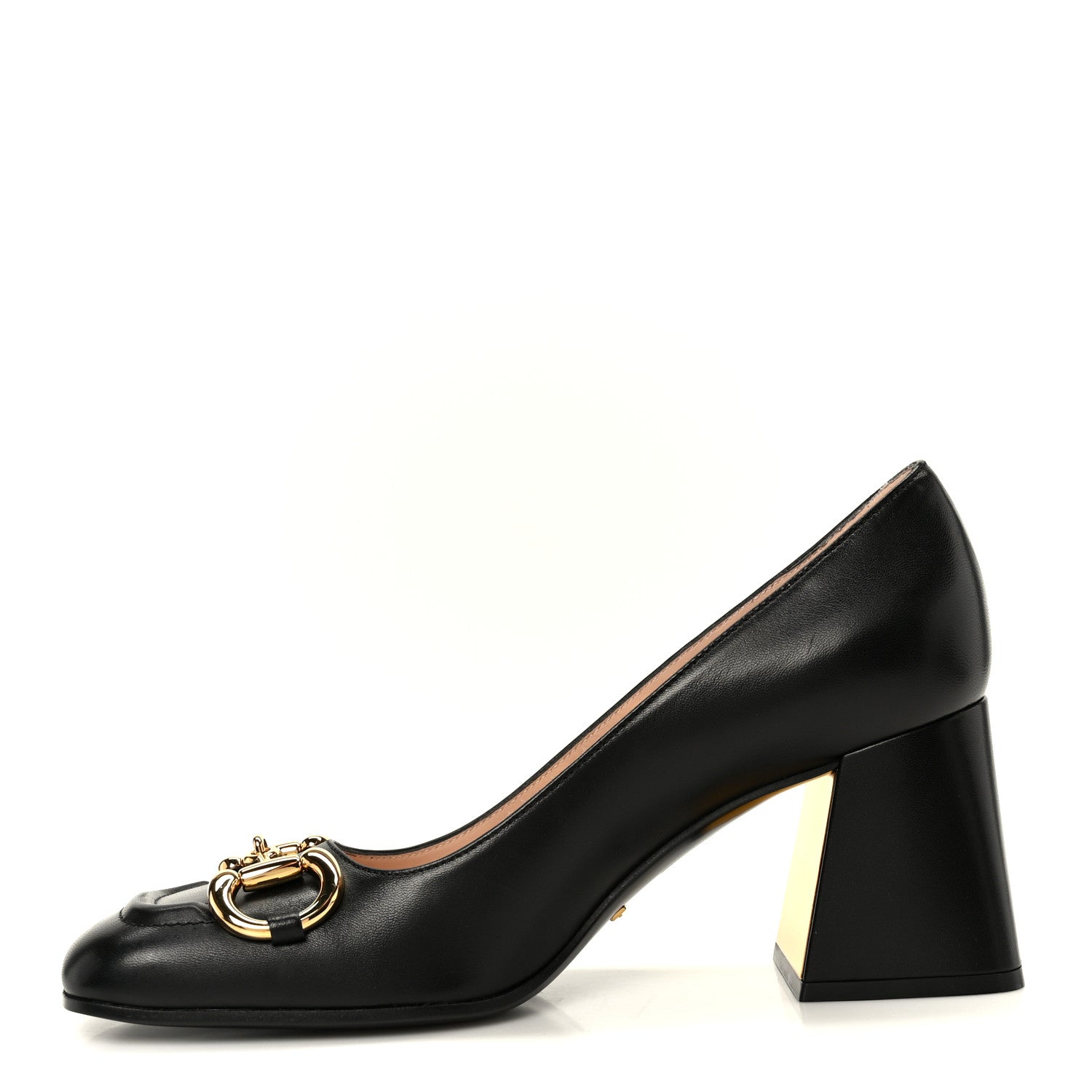 Gucci Malaga Kid Horsebit 75mm Pumps 38 Black