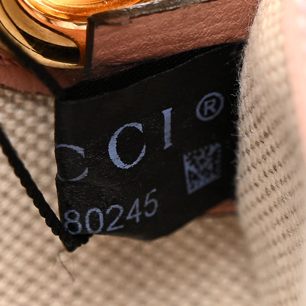 Gucci Azalea Calfskin Crystal GG Monogram Mini Horsebit 1955 Waist Bag Pink