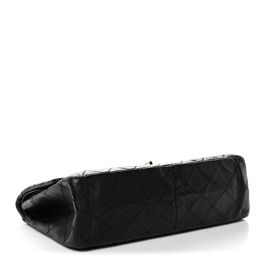 Chanel Aged Calfskin Quilted 2.55 Reissue 226 Flap Black