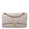 Chanel Aged Calfskin Quilted 2.55 Reissue 226 Flap Blanc Fonce