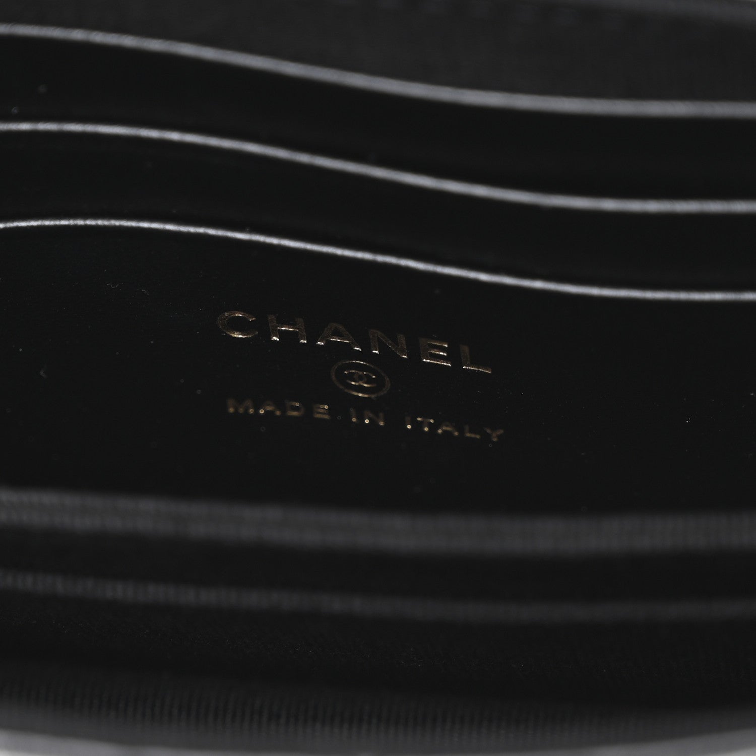Chanel Lambskin Quilted Phone Holder Flap Black