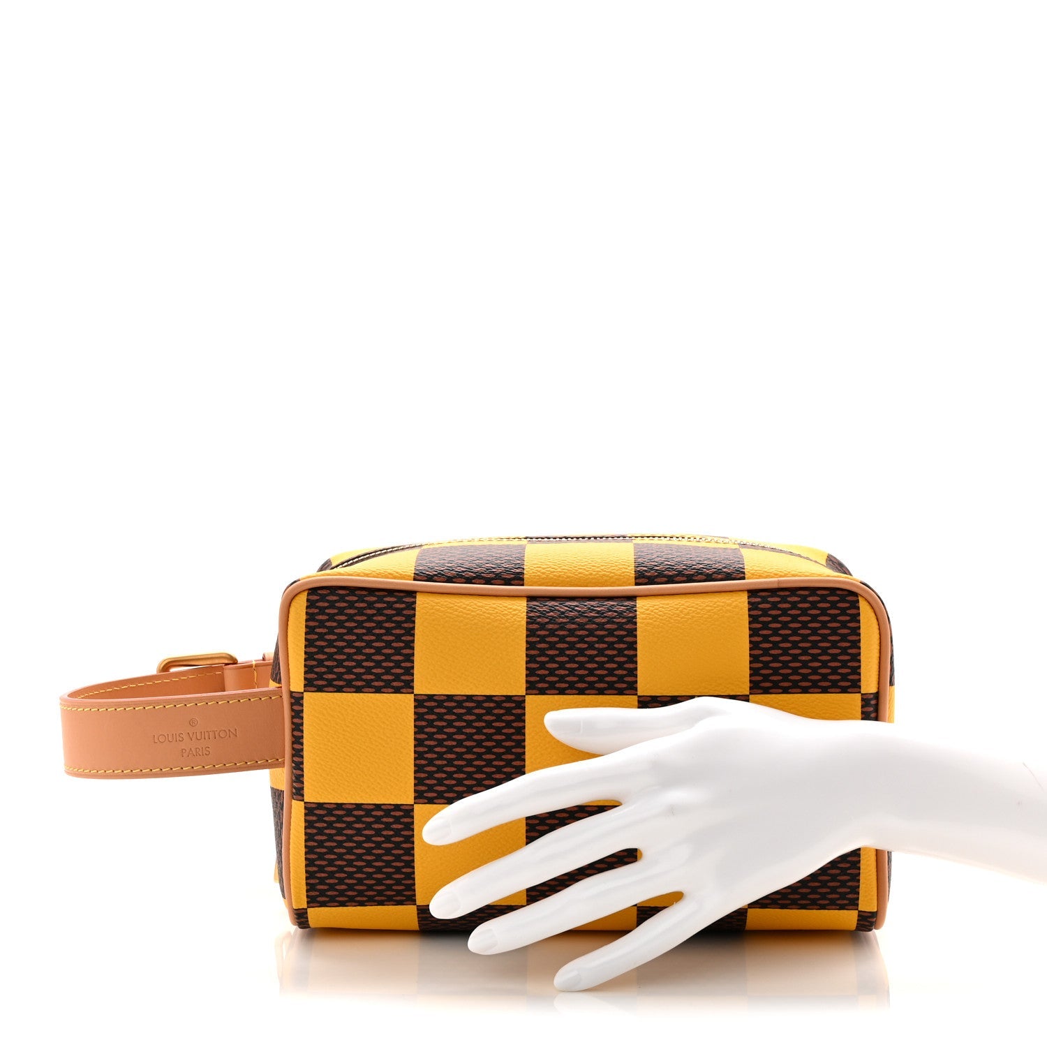 Louis Vuitton Damier Pop Dopp Kit Toilet Pouch Jaune Mat