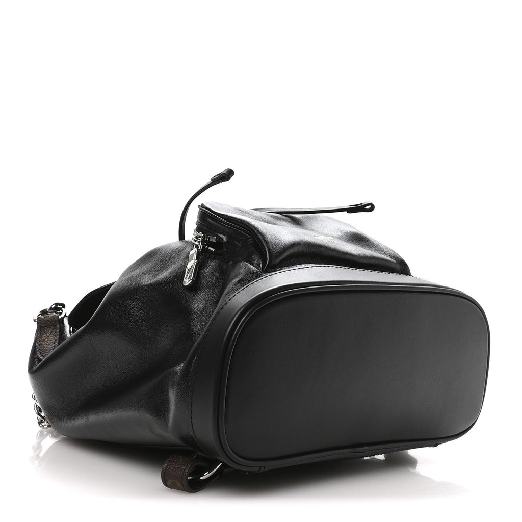 Louis Vuitton Lambskin Monogram Montsouris Vibe PM Black