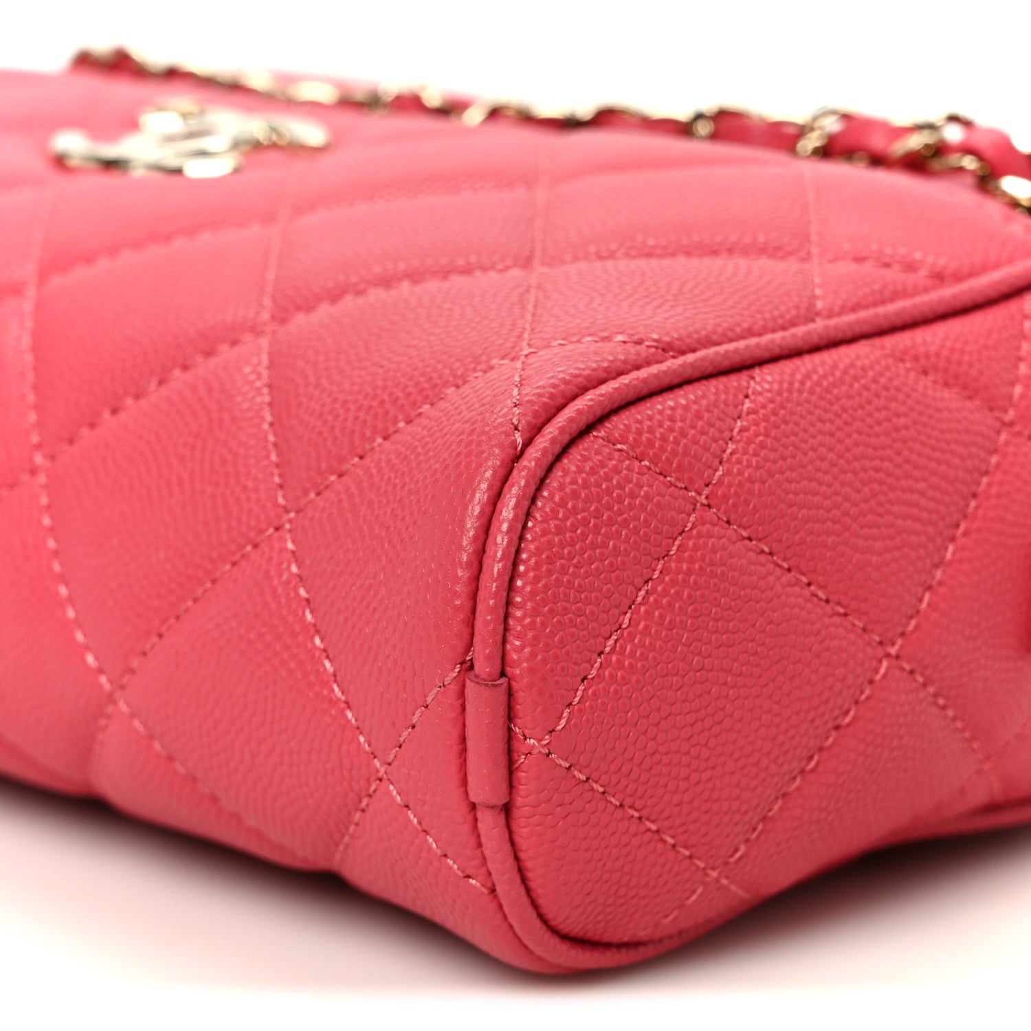 Chanel Caviar Quilted Small In & Out Camera Case Pink