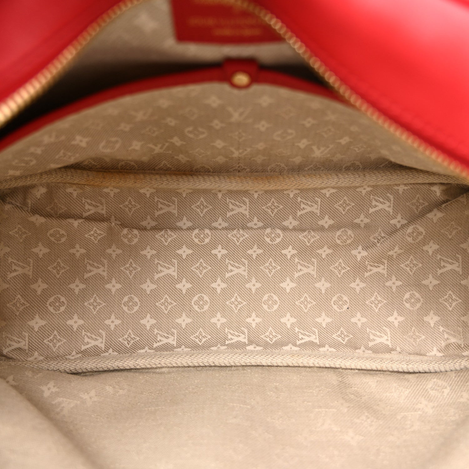 Louis Vuitton Supple Calfskin Paname Take Off Flight Overseas Bag Red