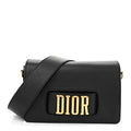 Christian Dior Grained Calfskin Dio(r)evolution Flap Bag Black