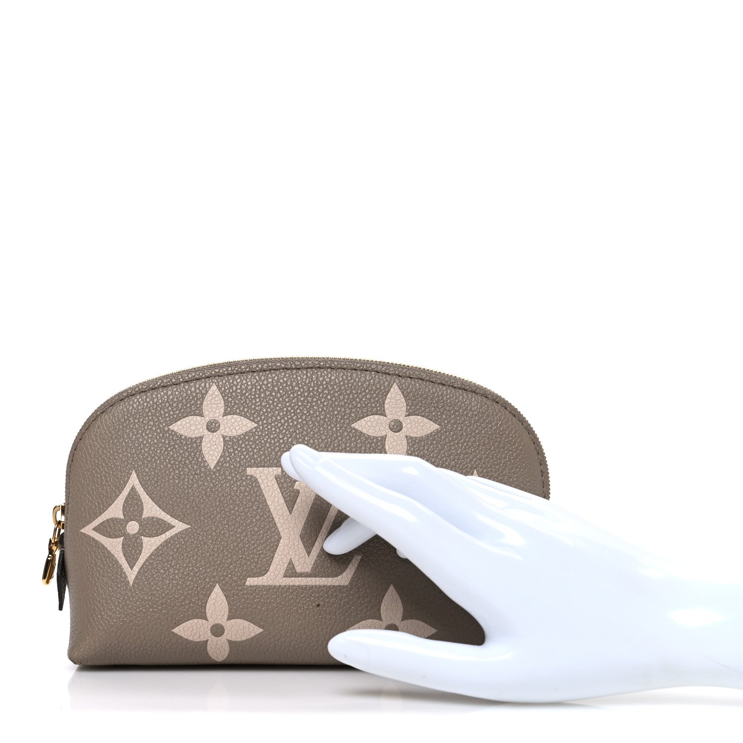 Louis Vuitton Empreinte Monogram Giant Cosmetic Pouch PM Tourterelle Crème