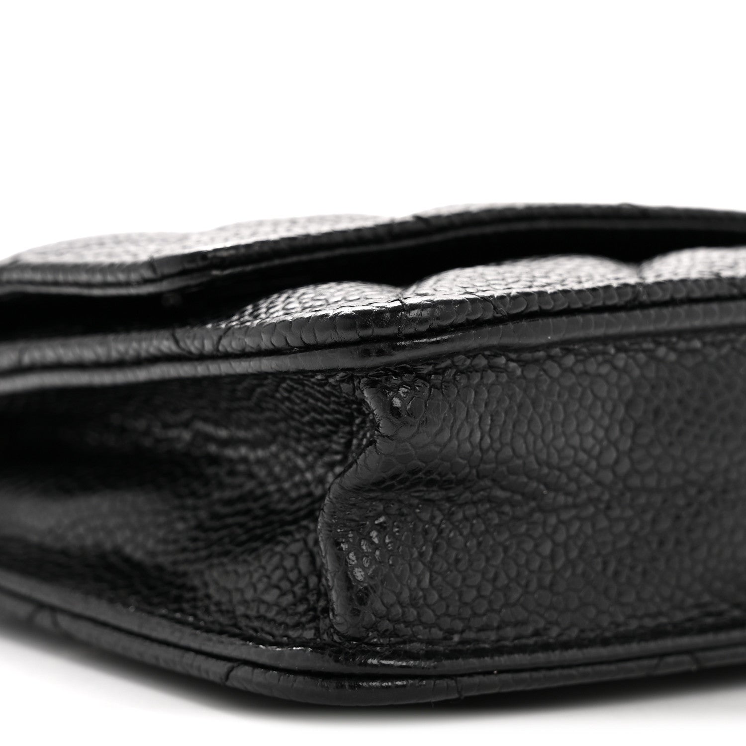 Chanel Caviar Quilted Wallet on Chain WOC Black