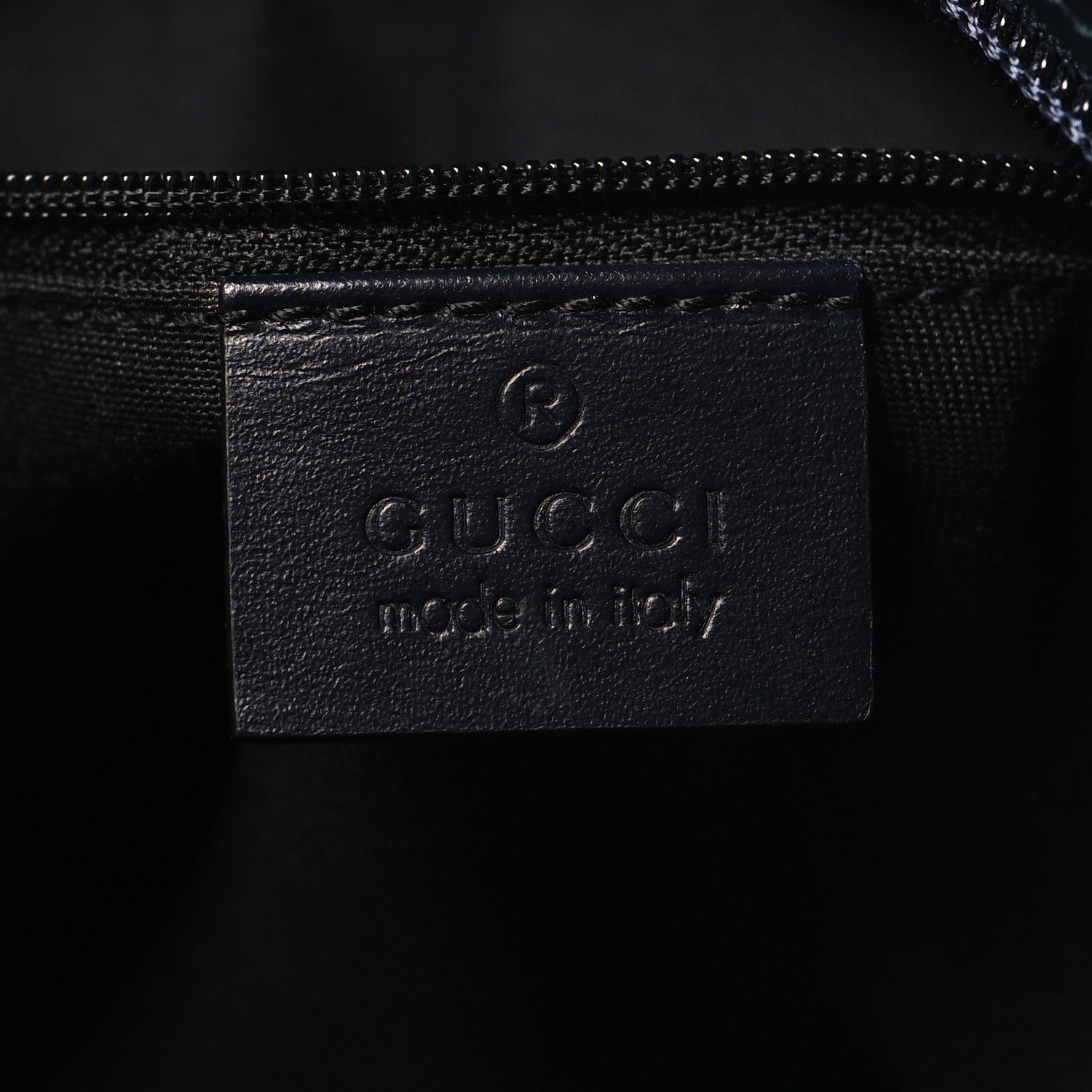 Gucci GG Supreme Monogram Web Flat Messenger Bag Navy