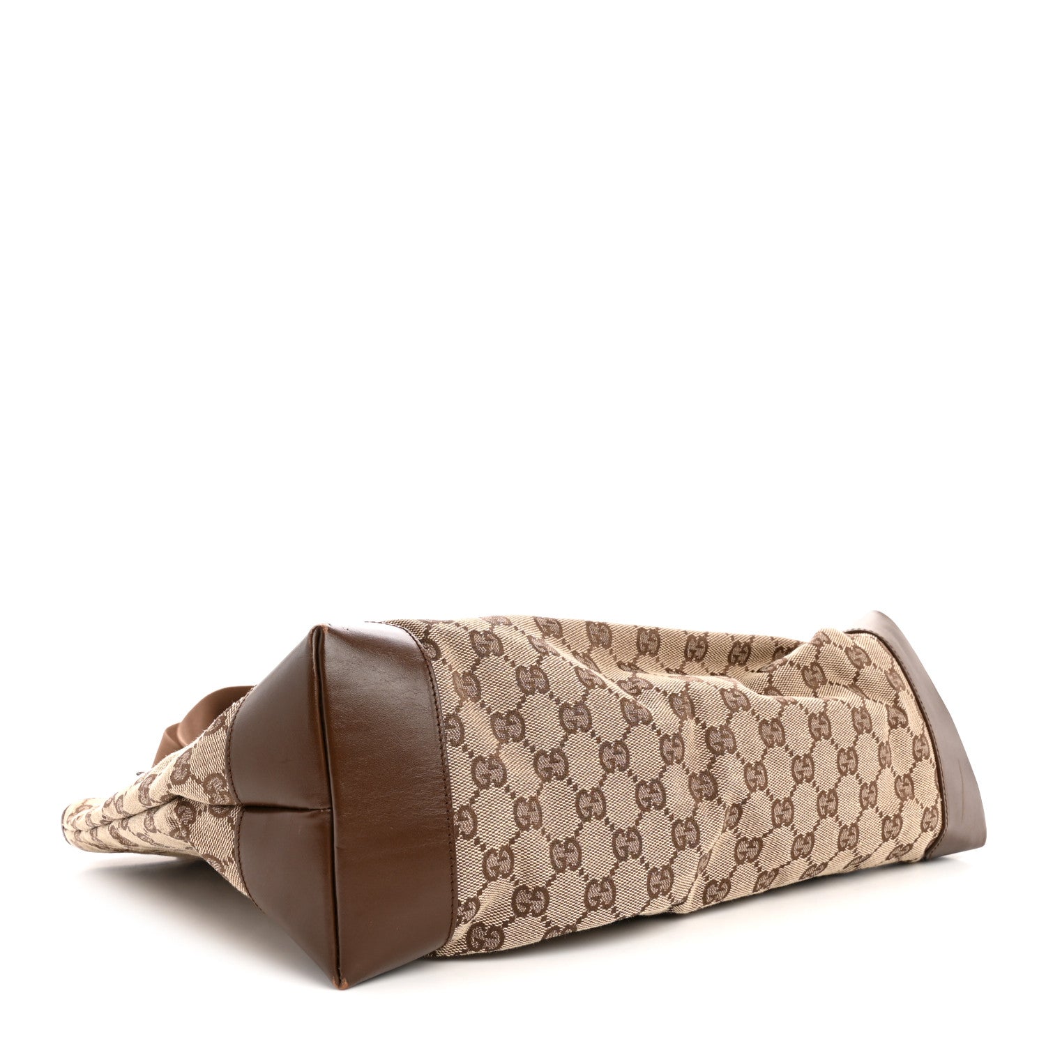 Gucci Monogram Tote Bag Brown