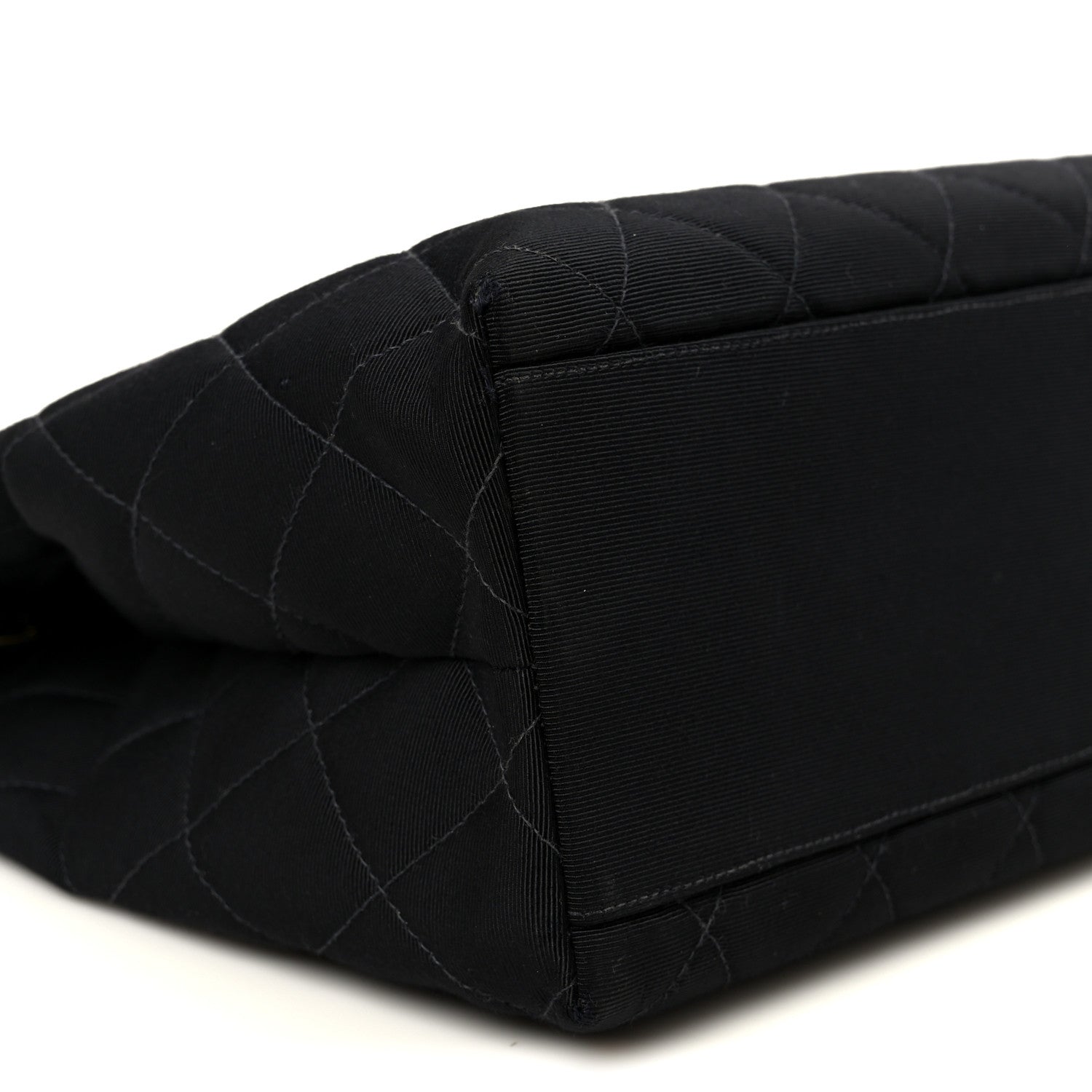 Chanel Grosgrain Quilted Shopper Tote Black