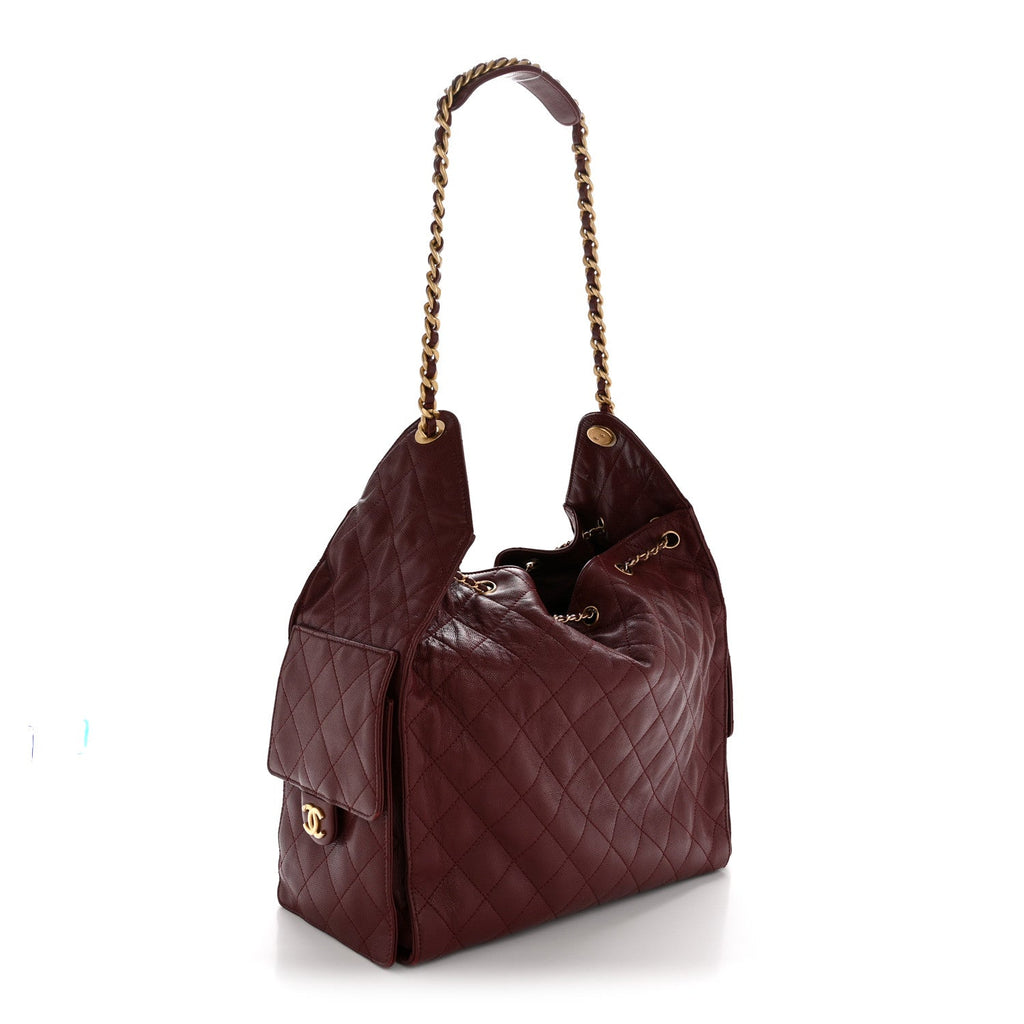 Chanel Caviar Quilted Medium Chanel 25 Handbag Burgundy