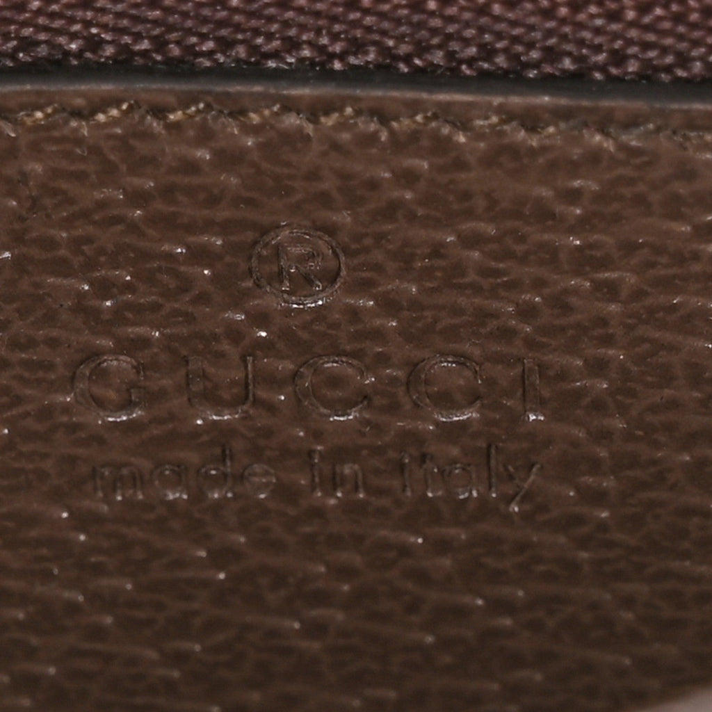 Gucci GG Supreme Monogram Web Mini Ophidia Flap Shoulder Bag Brown