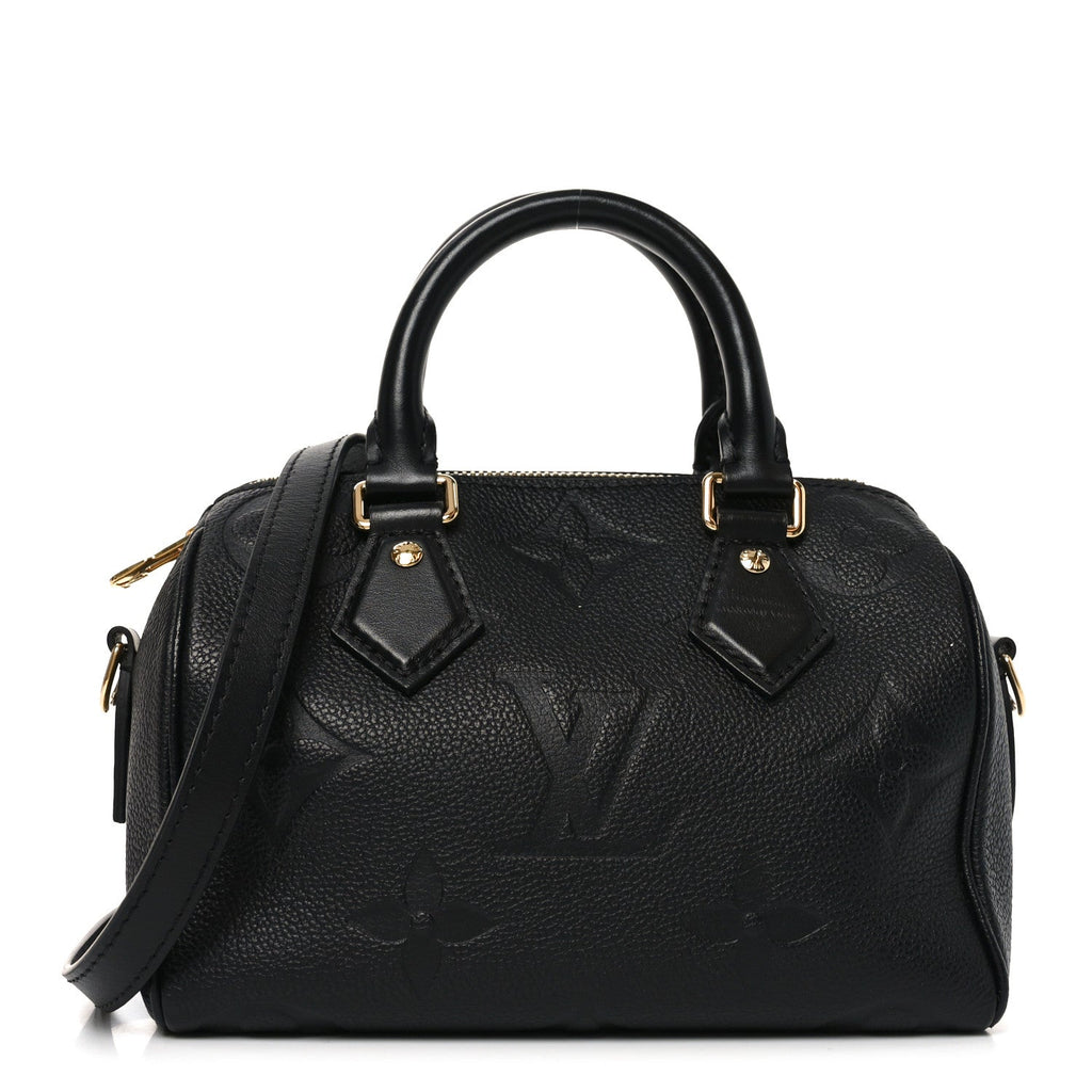 Louis Vuitton Empreinte Monogram Giant Speedy Bandouliere 20 Black