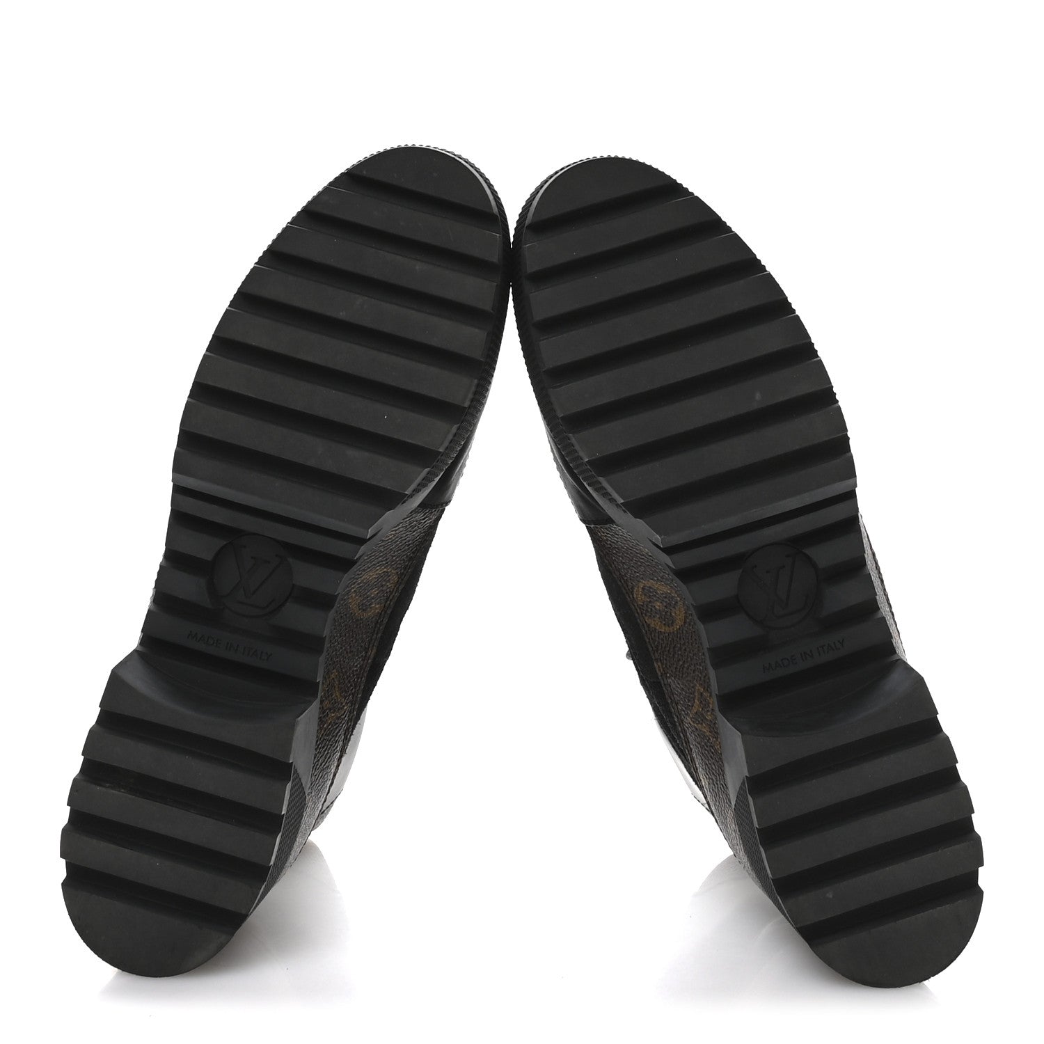 Louis Vuitton Suede Calfskin Monogram Laureate Platform Desert Boots 40.5 Black
