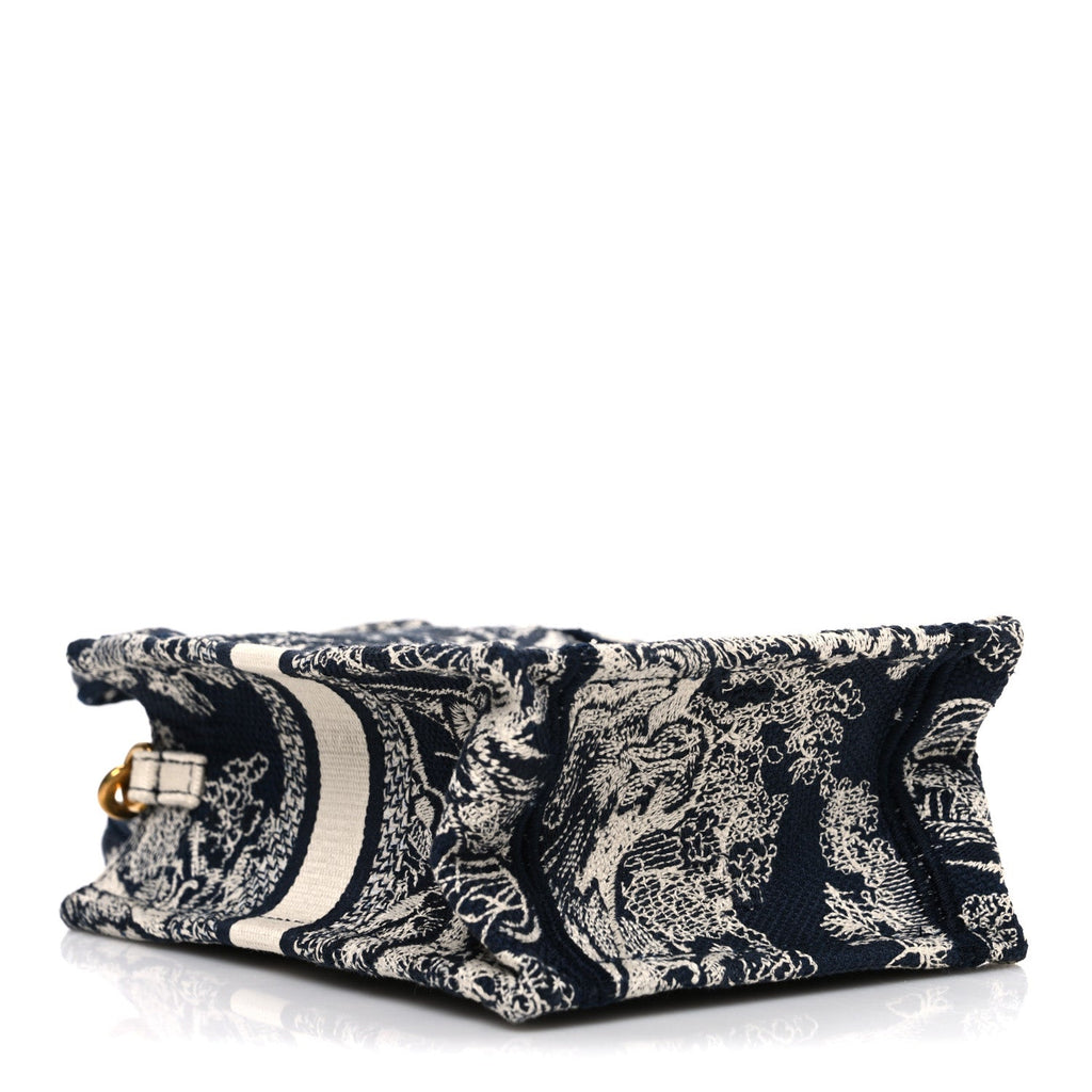 Christian Dior Oblique Mini Book Tote Phone Bag Blue