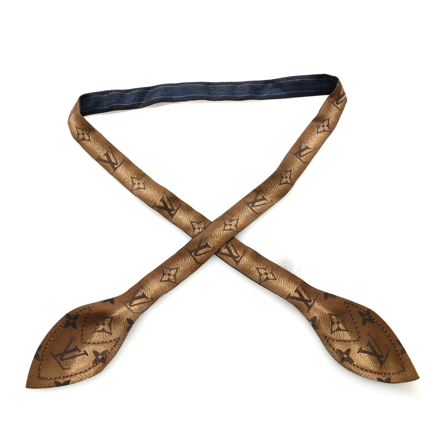 Louis Vuitton Silk Monogram Bandeau 3D Beige