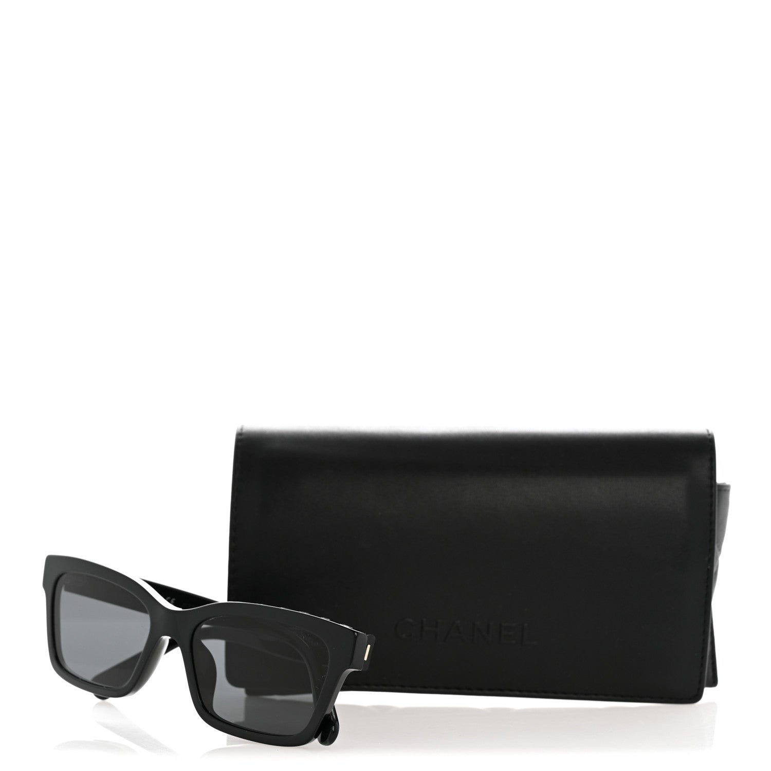 Acetate Polarized Square Sunglasses 5417-A Black
