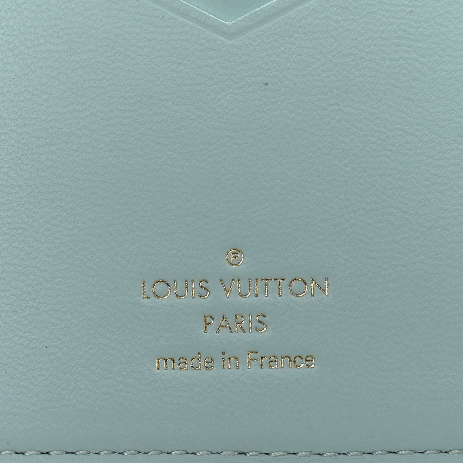 Louis Vuitton Taurillon LV Vertical Capucines Wallet Galet Aquamarine